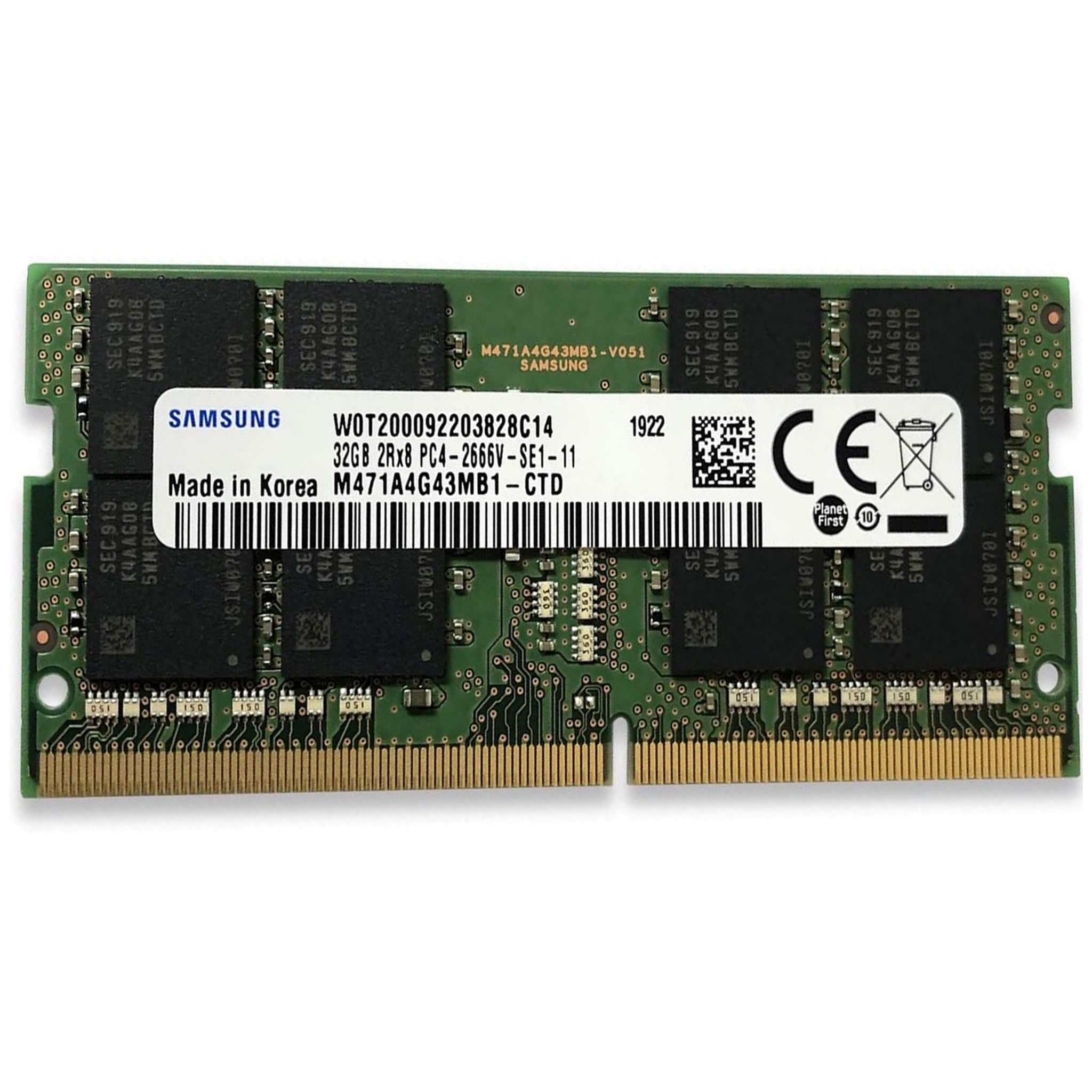 Memória RAM Samsung 32GB DDR4 2666MHz SODIMM para Notebook | Scarcom