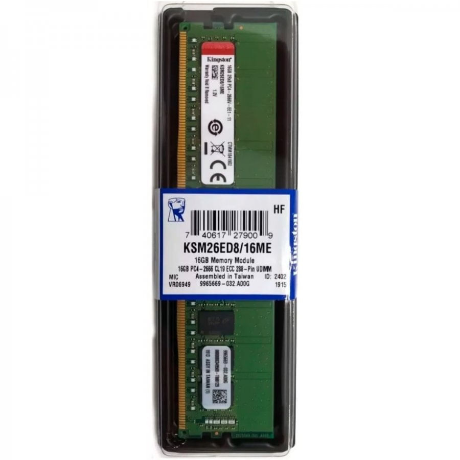 Mem Servidor 16 GB DDR4 2666Mhz Udimm Kingston KSM26ED8/16ME | Scarcom