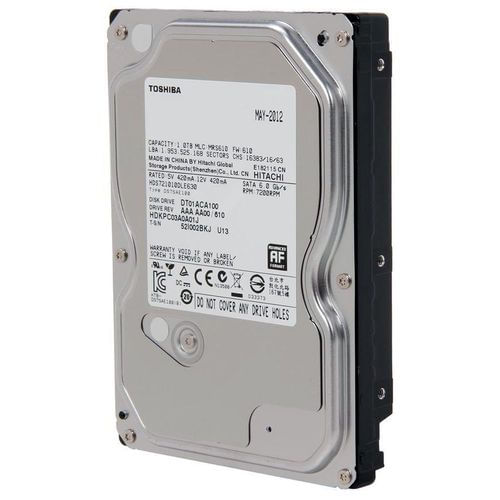 HD Para PC 1 TB SATA 3 7200 RPM 32 MB Toshiba DT01ACA100 | Scarcom