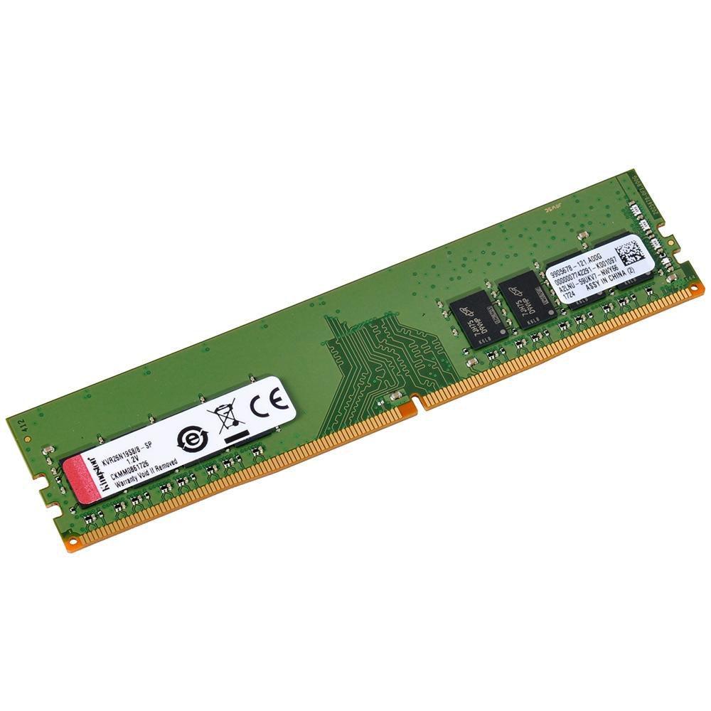 Memória PC 8 GB DDR4 2666 Mhz Kingston KVR26N19S8/8 | Scarcom