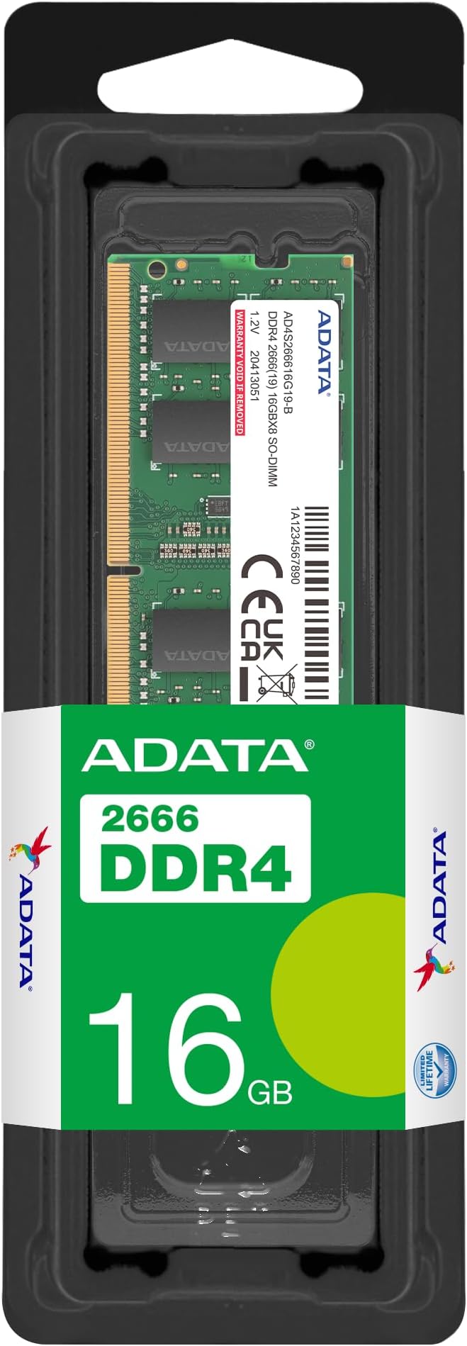 Memória Adata D4S266616G19-SGN Notebook 16 GB DDR4 2666 Mhz | Scarcom