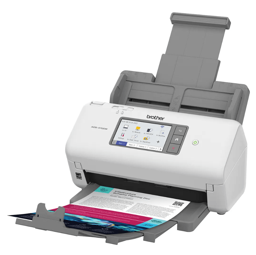 Brother ADS4700W Scanner A4 Duplex Wireless 40ppm | Scarcom